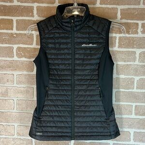 Eddie Bauer First Ascent Womens Vest Black Down EB800 size XS